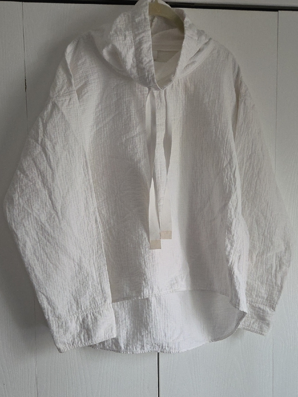 Pure Dkny White Waffle Knit Tunic M